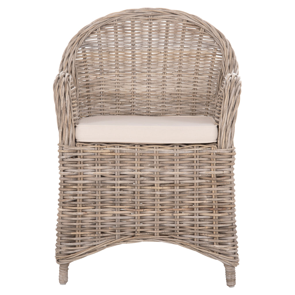 ΠΟΛΥΘΡΟΝΑ ΜΕ ΕΚΡΟΥ ΜΑΞΙΛΑΡΙ KEYLA HM9536 ΚΑΦΕ RATTAN 63x65x87Υεκ.