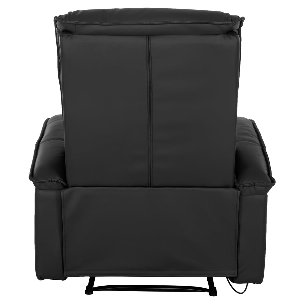 ΠΟΛΥΘΡΟΝΑ RELAX ΜΕ ΜΗΧΑΝΙΣΜΟ MASSAGE ROCCA HM0026.01 PU ΜΑΥΡΟ 88x90x80 εκ.