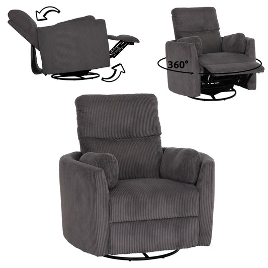 ΠΟΛΥΘΡΟΝΑ ΘΗΛΑΣΜΟΥ/RELAX VELMORA HM3300.01 ΓΚΡΙ ΚΟΤΛΕ ΥΦΑΣΜΑ 100x90x100Υεκ