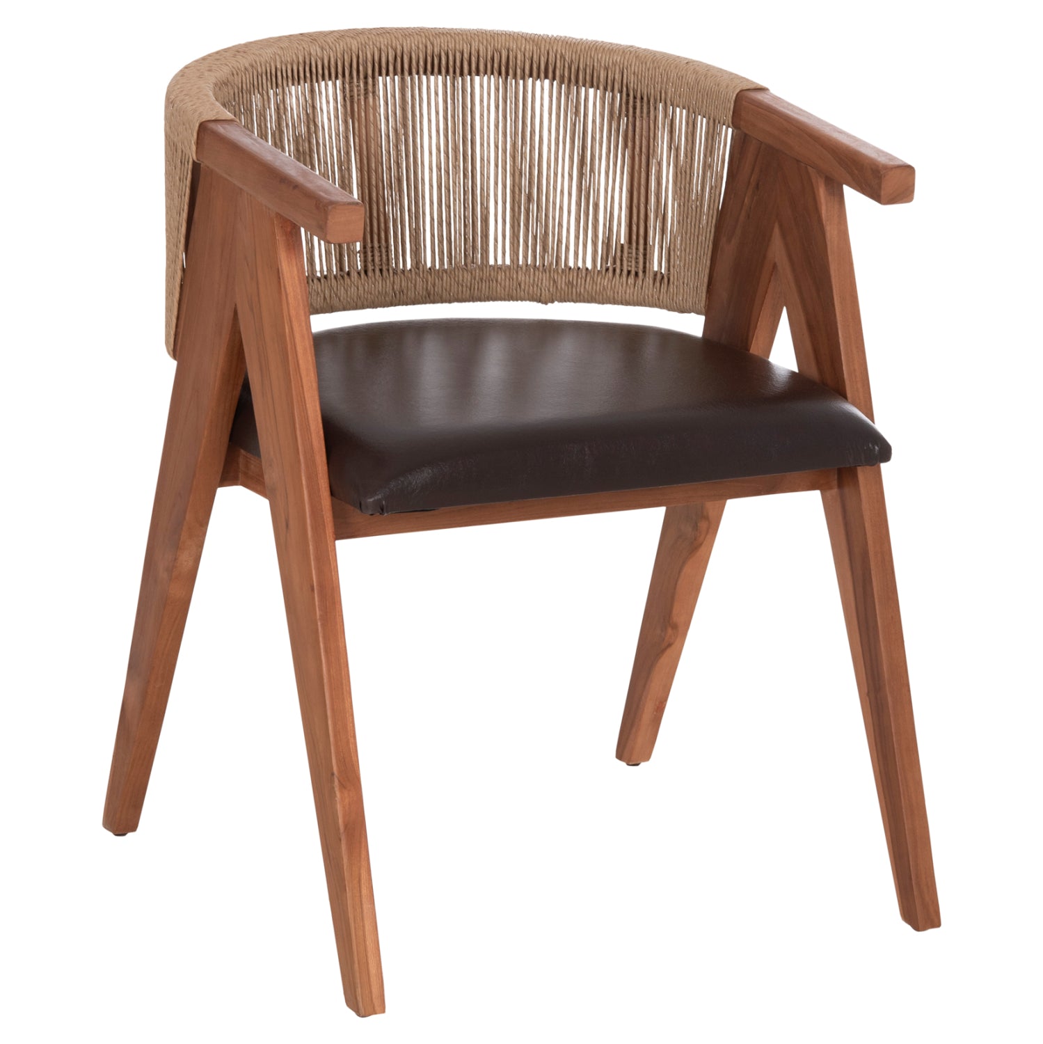 ΠΟΛΥΘΡΟΝΑ ΤΡΑΠΕΖΑΡΙΑΣ BRANN HM18238.11 ΞΥΛΟ ΤΕΑΚ-ΚΑΦΕ PU-ΣΧΟΙΝΙ 60x67x76Υεκ.