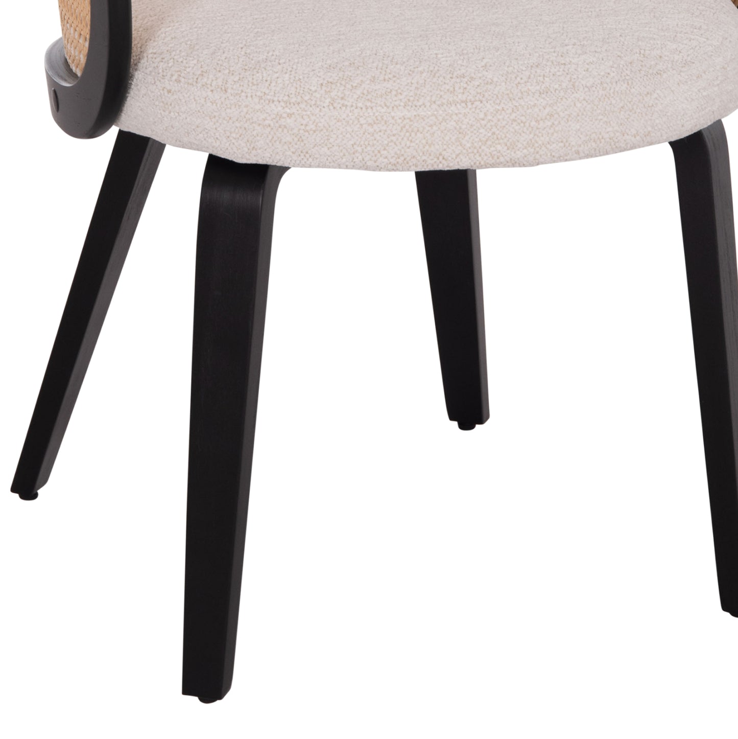 ΠΟΛΥΘΡΟΝΑ ΤΡΑΠΕΖΑΡΙΑΣ BECKER HM18246.02 PLYWOOD ΜΑΥΡΟ--ΕΚΡΟΥ ΥΦΑΣΜΑ 54x62x79Υεκ.