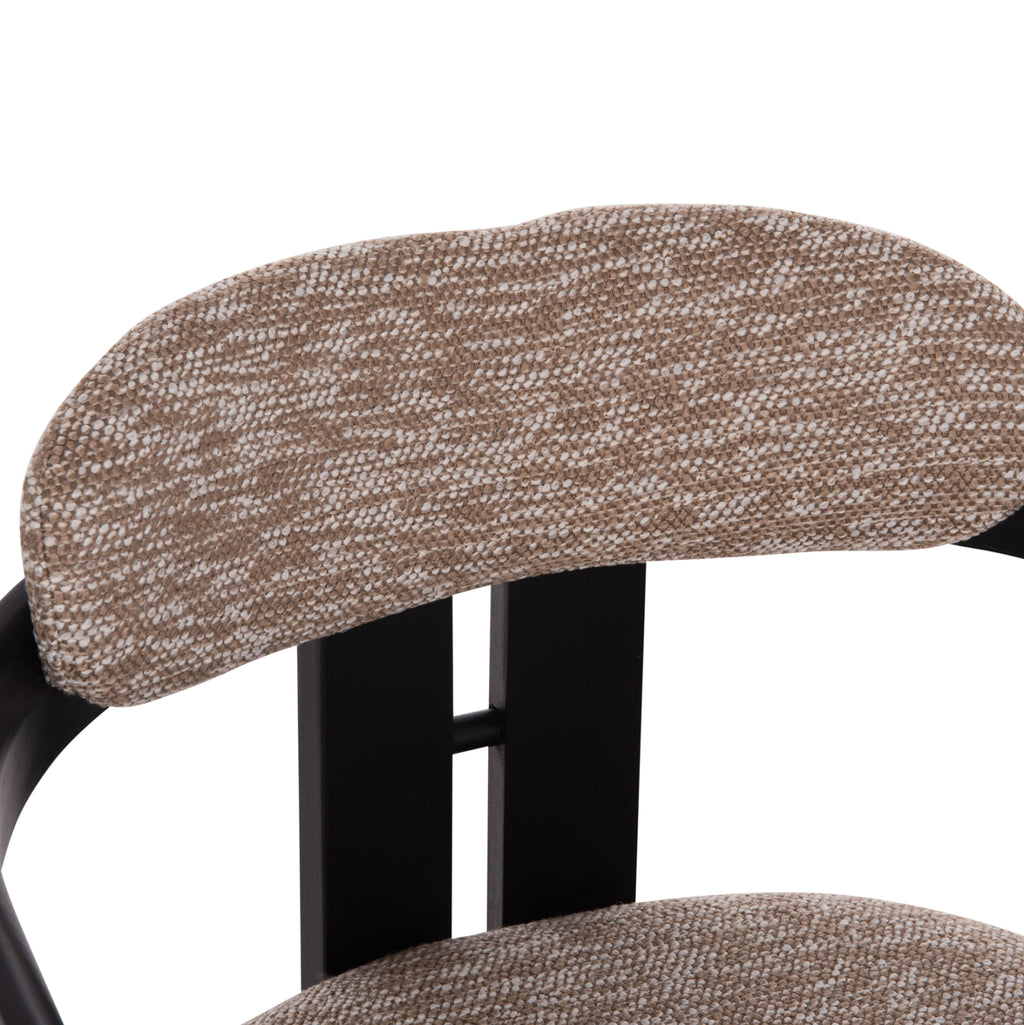 ΠΟΛΥΘΡΟΝΑ ΤΡΑΠΕΖΑΡΙΑΣ KALL HM18247.02 ΚΑΦΕ ΥΦΑΣΜΑ--PLYWOOD ΣΕ ΜΑΥΡΟ 56x45x73Υεκ