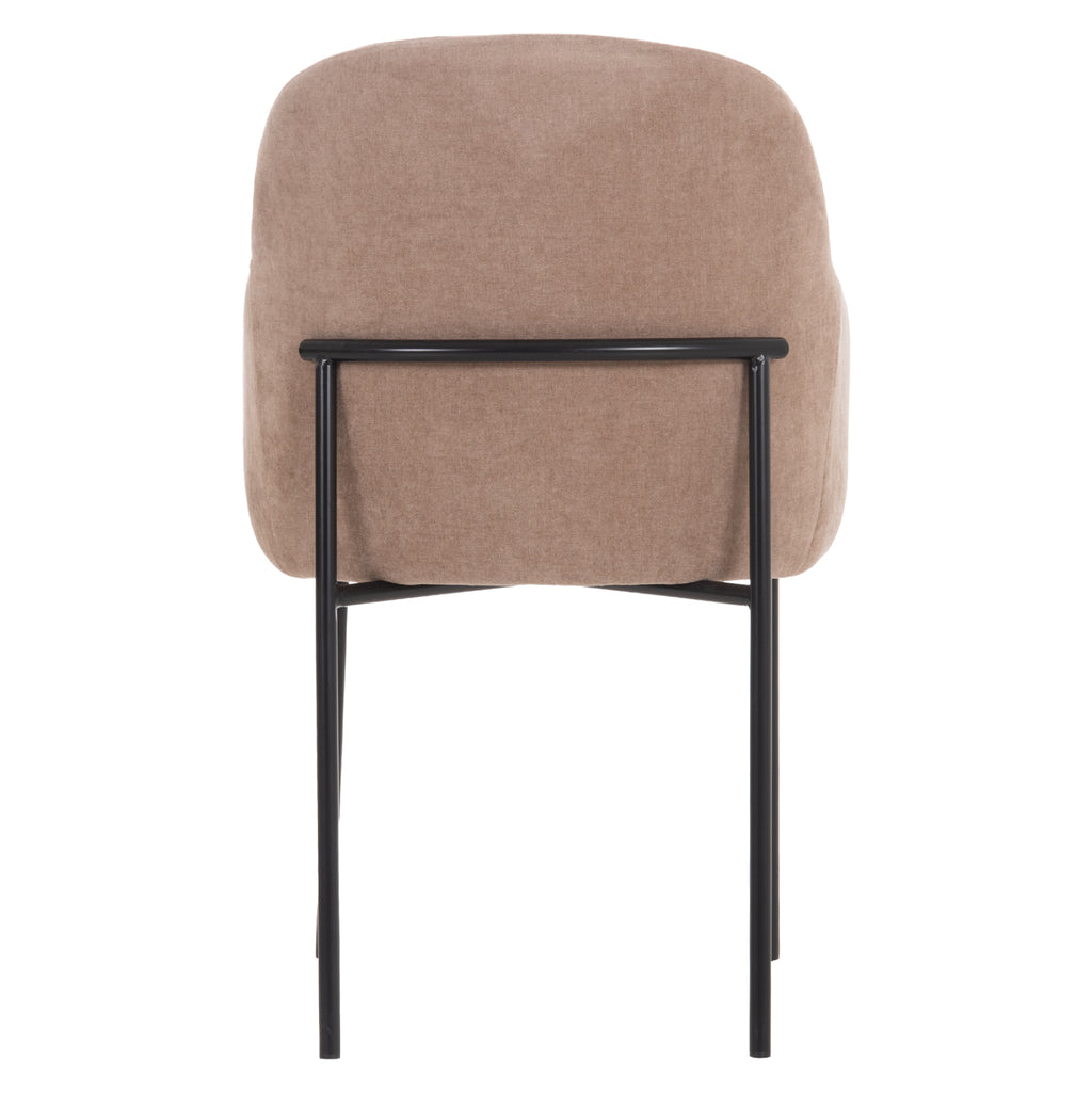 ΠΟΛΥΘΡΟΝΑ ΤΡΑΠΕΖΑΡΙΑΣ MANIDO HM18429.03 TAUPE ΥΦΑΣΜΑ-ΜΕΤΑΛ.ΜΑΥΡΑ ΠΟΔΙΑ 54x61x87Υεκ