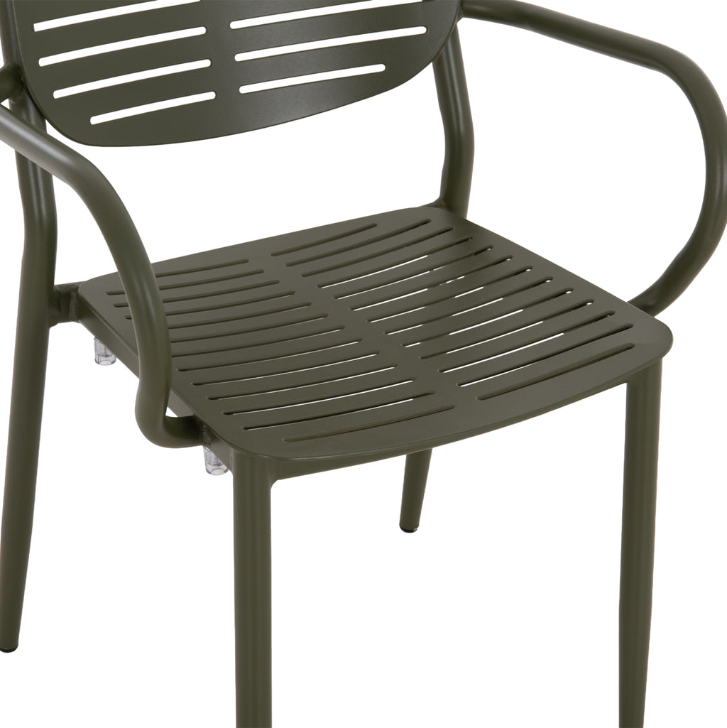 ΠΟΛΥΘΡΟΝΑ ΤΡΑΠΕΖΑΡΙΑΣ HILLIARD HM6644.07 ΑΛΟΥΜΙΝΙΟ ΣΕ OLIVE GREEN 58x52x78Υεκ