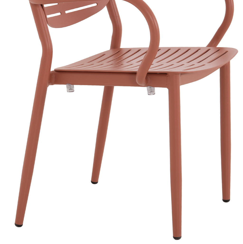 ΠΟΛΥΘΡΟΝΑ ΤΡΑΠΕΖΑΡΙΑΣ HILLIARD HM6644.08 ΑΛΟΥΜΙΝΙΟ ΣΕ TERRACOTTA 58x52x78Υεκ
