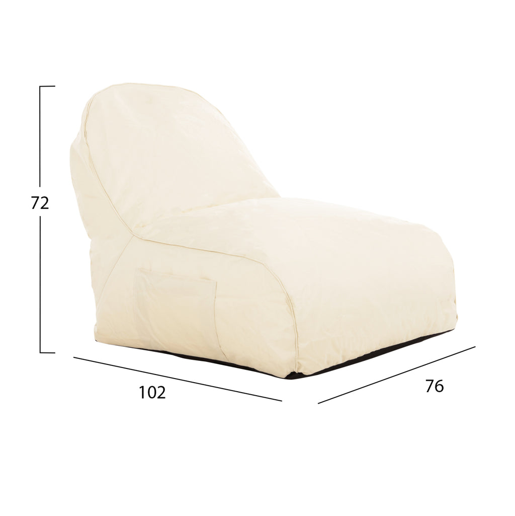 ΠΟΥΦ CLOUD ΑΔΙΑΒΡΟΧΗ ΠΟΛΥΘΡΟΝΑ HM5112.01 ΕΚΡΟΥ 6188 POLYESTER-UV PROTECTED 76x102x72Υεκ.
