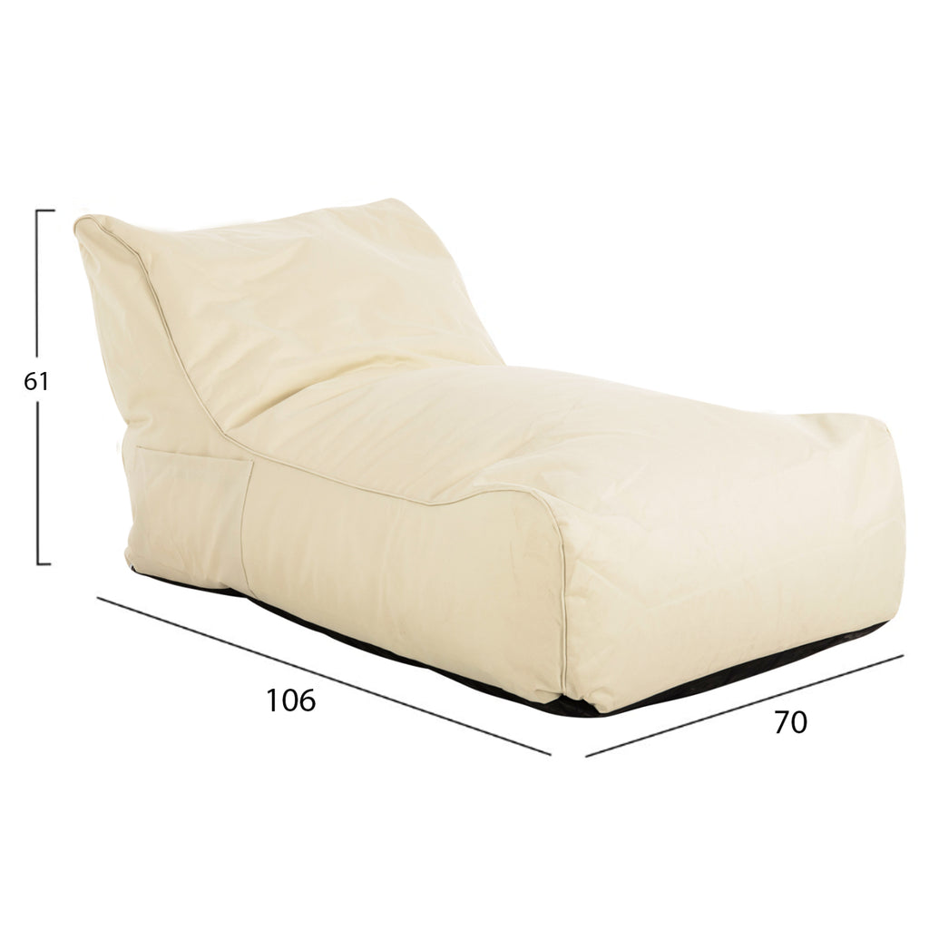 ΠΟΥΦ BLOOM ΑΔΙΑΒΡΟΧΟ HM5111.11 ΜΠΕΖ POLYESTER-UV PROTECTED 106x70x61Υ εκ.