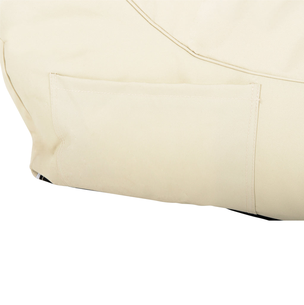 ΠΟΥΦ BLOOM ΑΔΙΑΒΡΟΧΟ HM5111.11 ΜΠΕΖ POLYESTER-UV PROTECTED 106x70x61Υ εκ.
