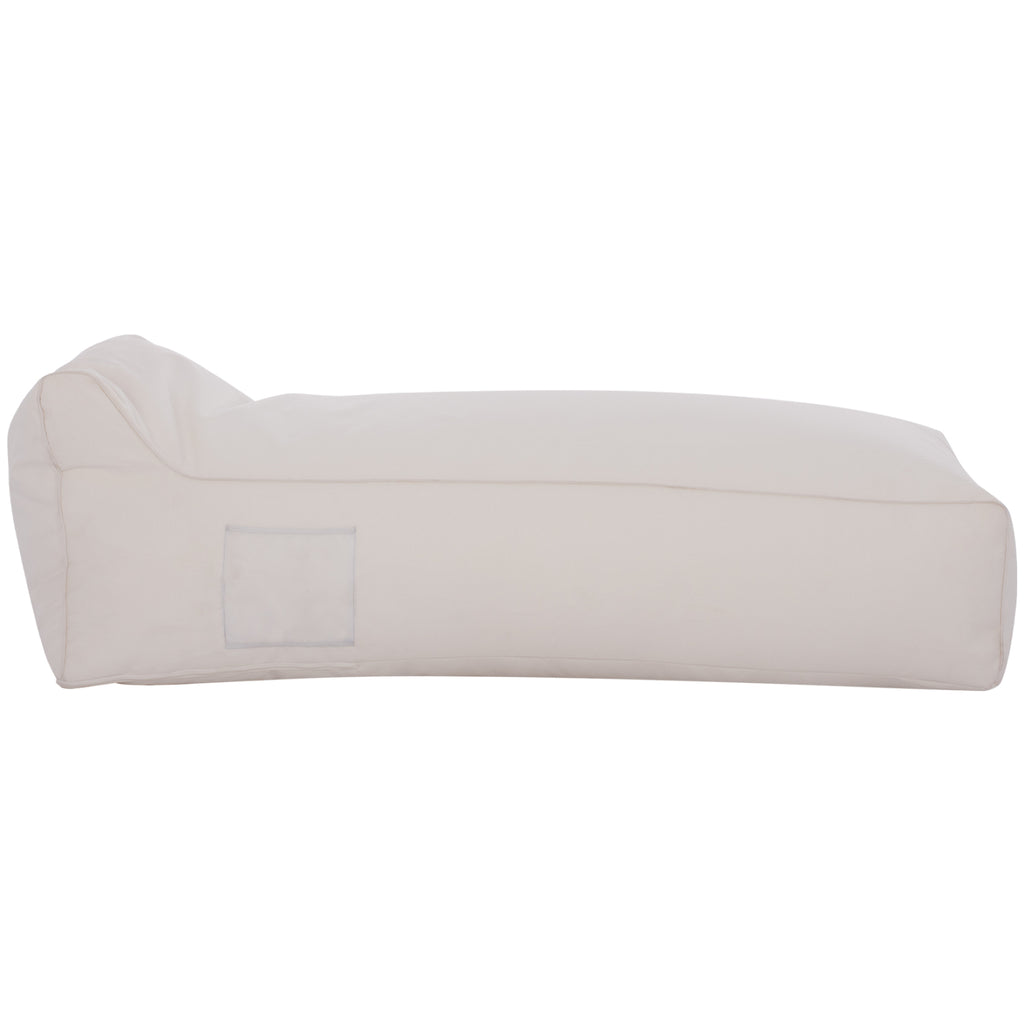 ΠΟΥΦ ΞΑΠΛΩΣΤΡΑ WADELIN HM5774.11 ΜΕ TEXTILENE ΛΕΥΚΟ 190x80x40-60Υ εκ.