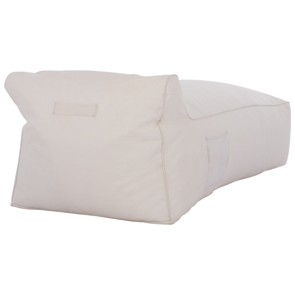ΠΟΥΦ ΞΑΠΛΩΣΤΡΑ WADELIN HM5774.11 ΜΕ TEXTILENE ΛΕΥΚΟ 190x80x40-60Υ εκ.