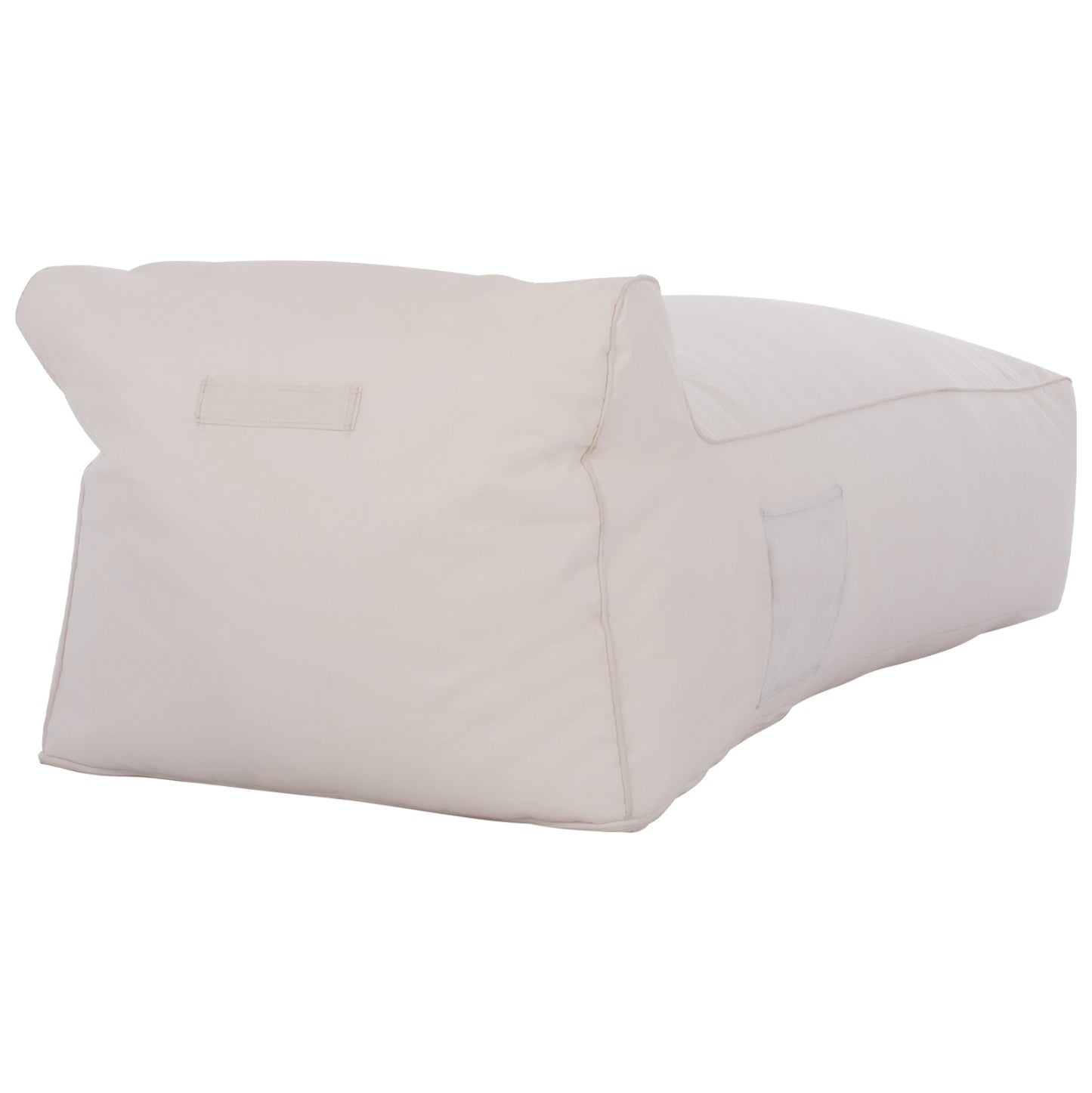 ΠΟΥΦ ΞΑΠΛΩΣΤΡΑ WADELIN HM5774.11 ΜΕ TEXTILENE ΛΕΥΚΟ 190x80x40-60Υ εκ.