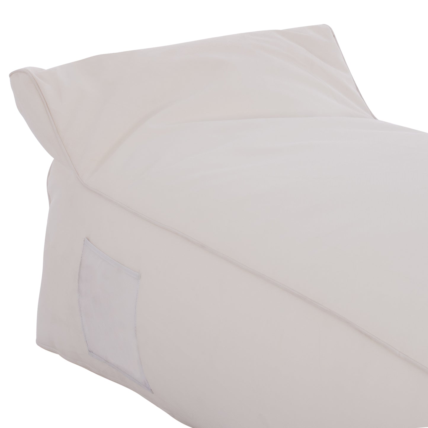 ΠΟΥΦ ΞΑΠΛΩΣΤΡΑ WADELIN HM5774.11 ΜΕ TEXTILENE ΛΕΥΚΟ 190x80x40-60Υ εκ.