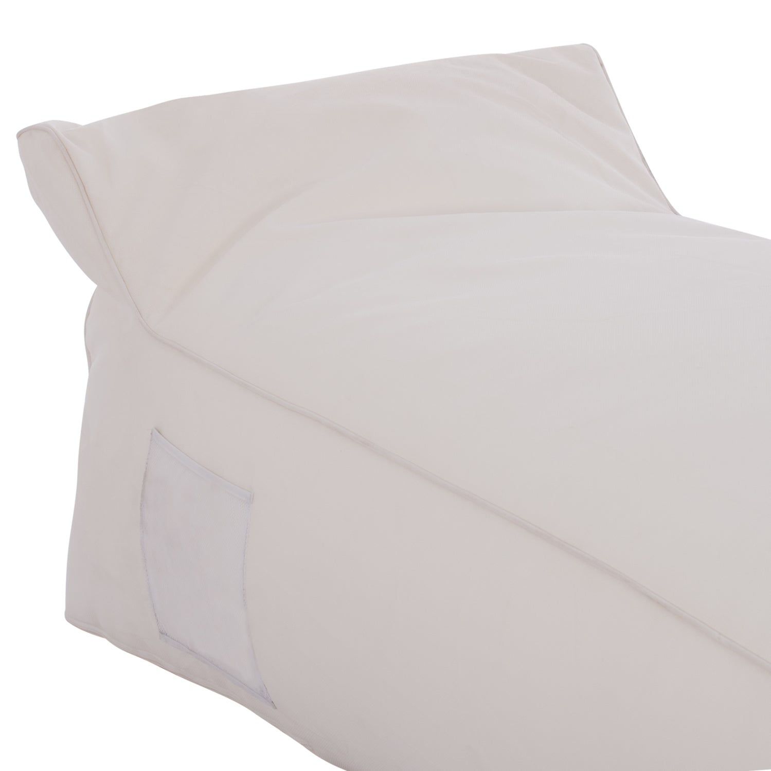 ΠΟΥΦ ΞΑΠΛΩΣΤΡΑ WADELIN HM5774.11 ΜΕ TEXTILENE ΛΕΥΚΟ 190x80x40-60Υ εκ.