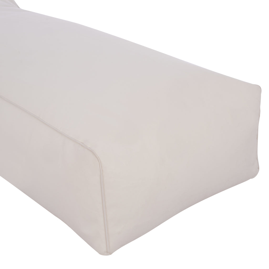 ΠΟΥΦ ΞΑΠΛΩΣΤΡΑ WADELIN HM5774.11 ΜΕ TEXTILENE ΛΕΥΚΟ 190x80x40-60Υ εκ.