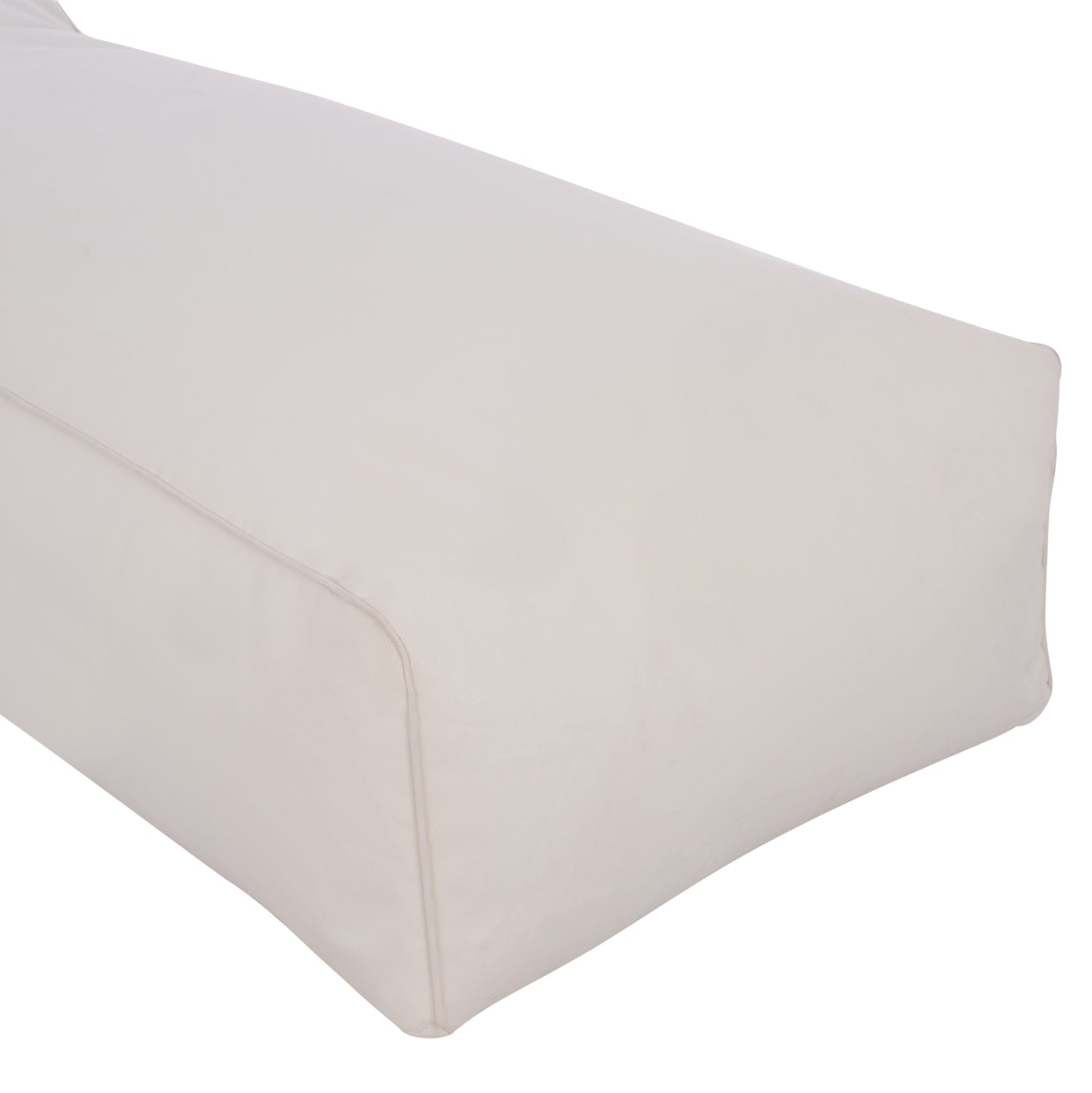 ΠΟΥΦ ΞΑΠΛΩΣΤΡΑ WADELIN HM5774.11 ΜΕ TEXTILENE ΛΕΥΚΟ 190x80x40-60Υ εκ.