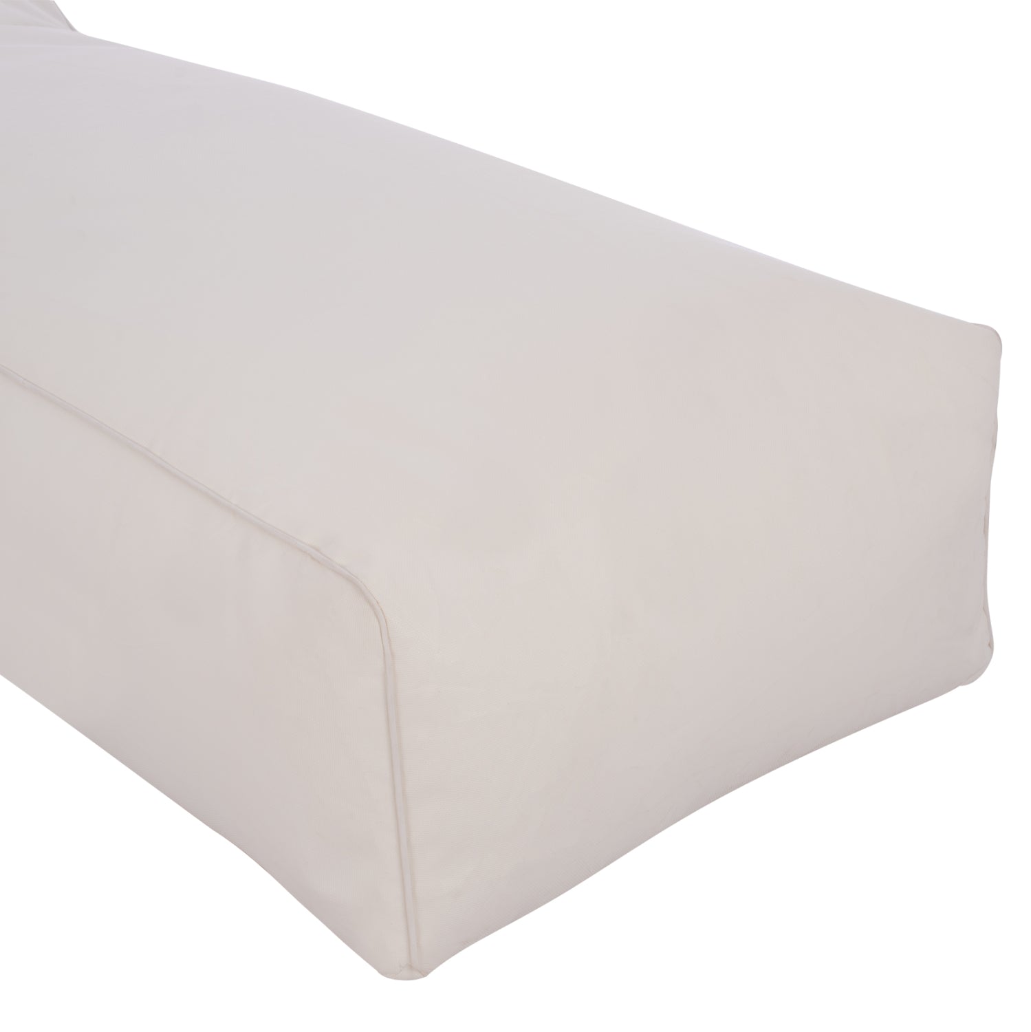 ΠΟΥΦ ΞΑΠΛΩΣΤΡΑ WADELIN HM5774.11 ΜΕ TEXTILENE ΛΕΥΚΟ 190x80x40-60Υ εκ.