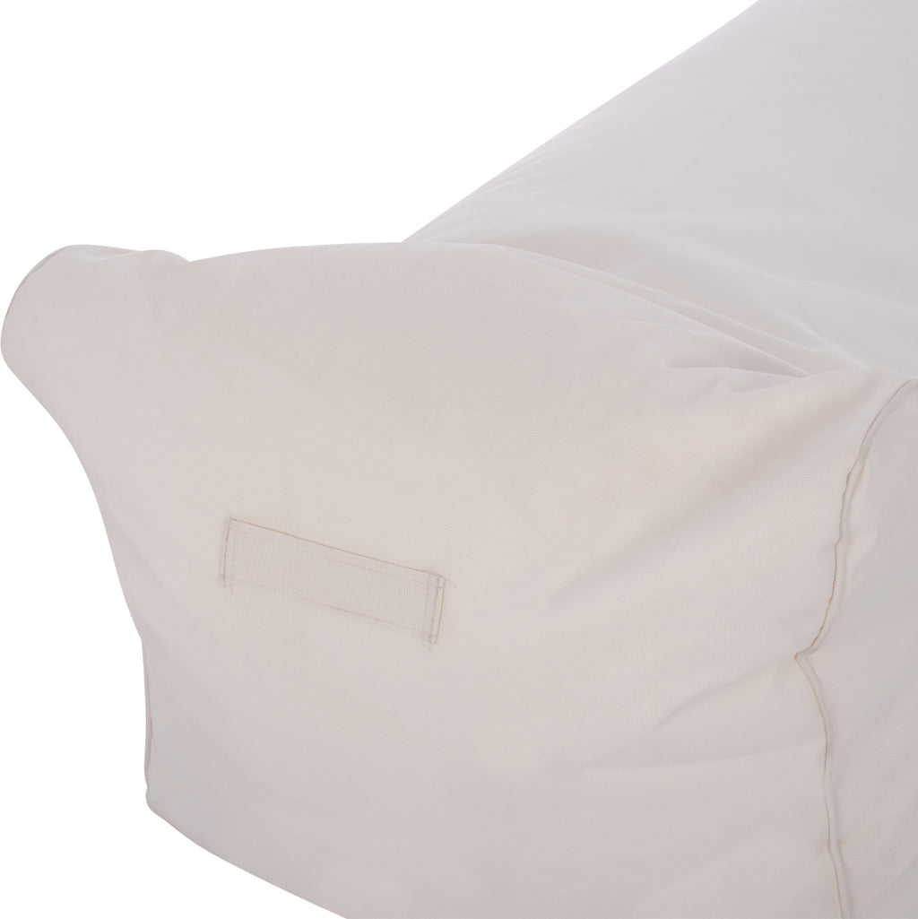 ΠΟΥΦ ΞΑΠΛΩΣΤΡΑ WADELIN HM5774.11 ΜΕ TEXTILENE ΛΕΥΚΟ 190x80x40-60Υ εκ.