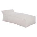 ΠΟΥΦ ΞΑΠΛΩΣΤΡΑ WADELIN HM5774.11 ΜΕ TEXTILENE ΛΕΥΚΟ 190x80x40-60Υ εκ.