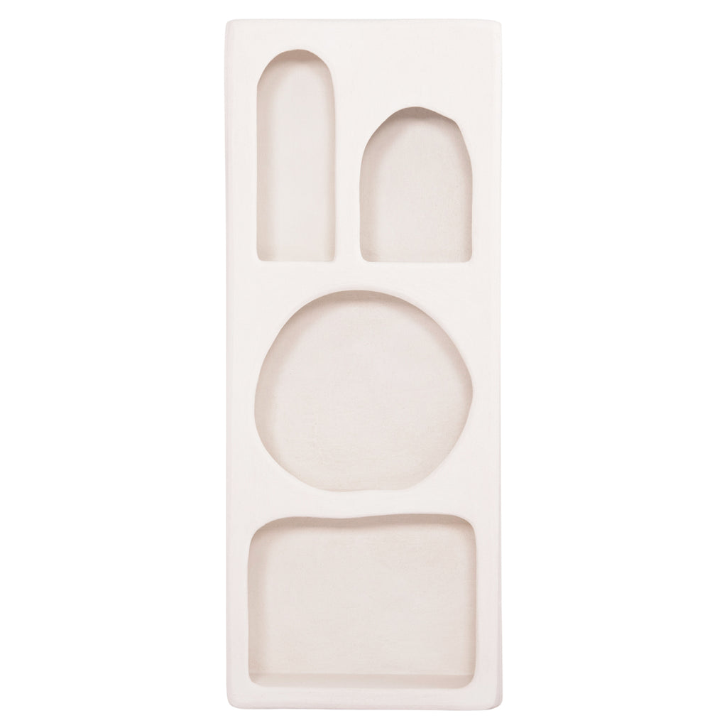 ΡΑΦΙΕΡΑ ΤΟΙΧΟΥ ΣΕΙΡΑ SANTORINI HM18069 MDF ΣΕ ΥΠΟΛΕΥΚΟ ΧΡΩΜΑ 47,5x18x120Υεκ.