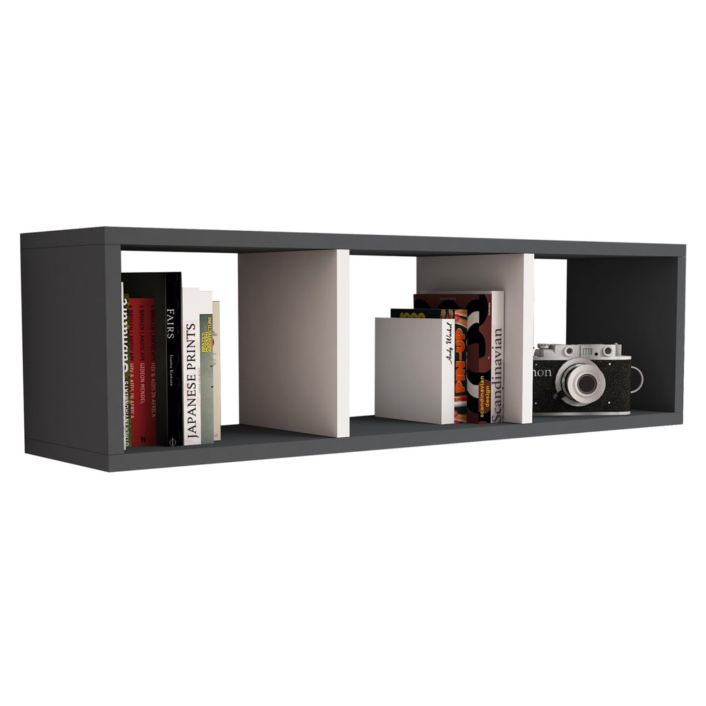 ΡΑΦΙΕΡΑ ΤΟΙΧΟΥ ΜΕΛΑΜΙΝΗΣ ΓΚΡΙ & ΛΕΥΚΟ CLASSIKER HM9228.13 90x22x25,6Υ εκ.