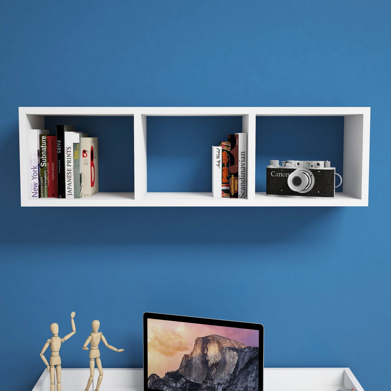 ΡΑΦΙΕΡΑ ΤΟΙΧΟΥ ΜΕΛΑΜΙΝΗΣ ΛΕΥΚΗ CLASSIKER HM9228.11 90x22x25,6Υ εκ.