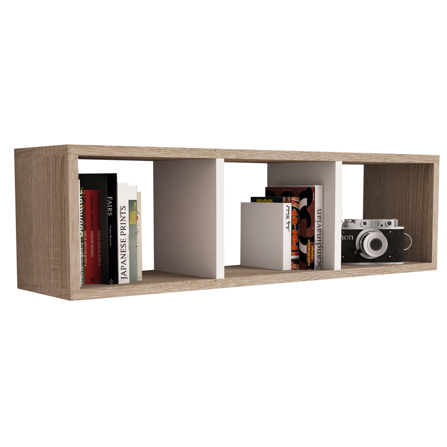 ΡΑΦΙΕΡΑ ΤΟΙΧΟΥ ΜΕΛΑΜΙΝΗΣ SONAMA & ΛΕΥΚΟ CLASSIKER HM9228.12 90x22x25,6Υ εκ.