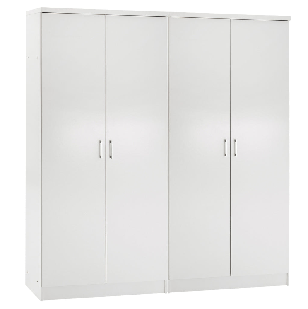 ΣΕΤ 2 ΝΤΟΥΛΑΠΕΣ 2ΦΥΛΛΕΣ JENNA HM11350.05 ΜΕΛΑΜΙΝΗ ΣΕ ΛΕΥΚΟ 160x43x181Υεκ