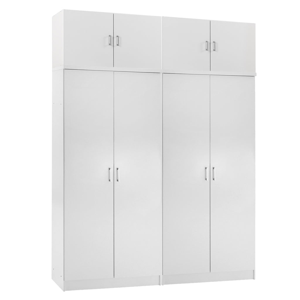 ΣΕΤ 2 ΝΤΟΥΛΑΠΕΣ 2ΦΥΛΛΕΣ ΜΕ ΠΑΤΑΡΙΑ JENNA HM11353.05 ΜΕΛΑΜΙΝΗ ΣΕ ΛΕΥΚΟ 160x43x240Υεκ