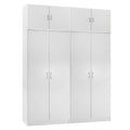 ΣΕΤ 2 ΝΤΟΥΛΑΠΕΣ 2ΦΥΛΛΕΣ ΜΕ ΠΑΤΑΡΙΑ JENNA HM11353.05 ΜΕΛΑΜΙΝΗ ΣΕ ΛΕΥΚΟ 160x43x240Υεκ