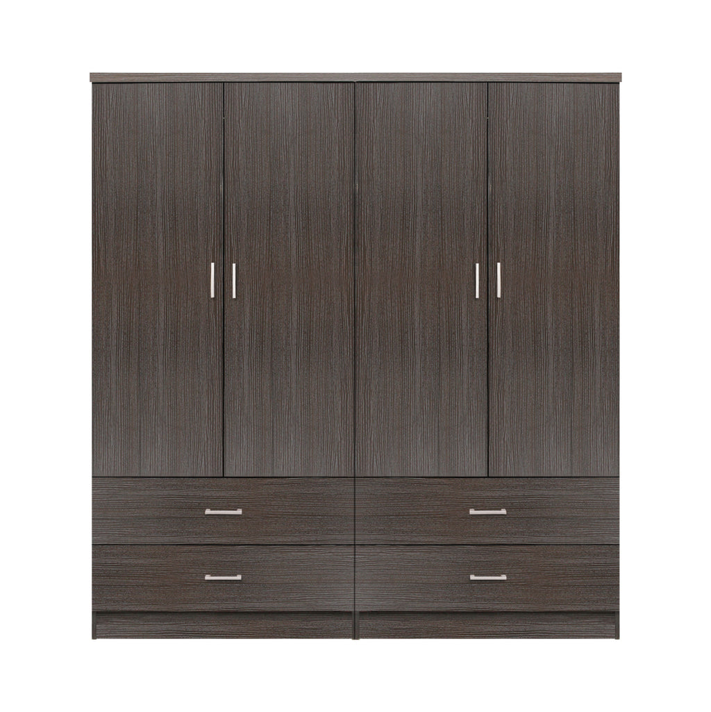 ΣΕΤ 2 ΤΜΧ ΝΤΟΥΛΑΠΑ 4ΦΥΛΛΗ ΜΕ 4 ΣΥΡΤΑΡΙΑ ZEBRANO 160X42X181 HM11349.01