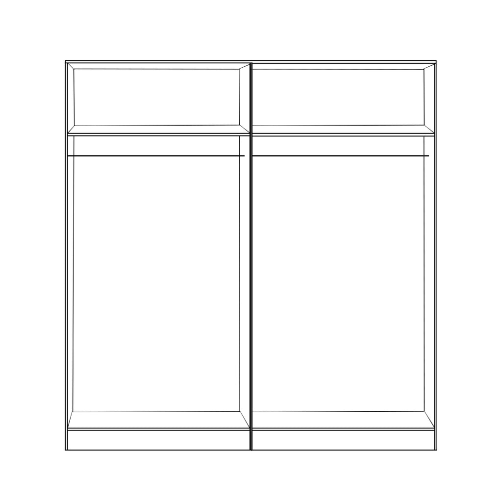 ΣΕΤ 2 ΤΜΧ ΝΤΟΥΛΑΠΑ 4ΦΥΛΛΗ SONAMA 160X42X181 HM11350.02