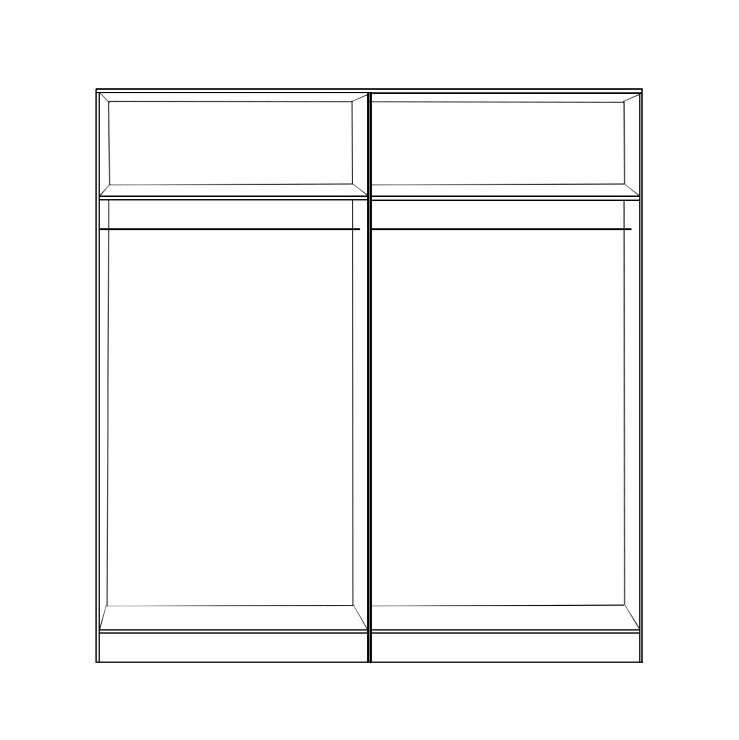 ΣΕΤ 2 ΤΜΧ ΝΤΟΥΛΑΠΑ 4ΦΥΛΛΗ ZEBRANO 160X42X181 HM11350.01