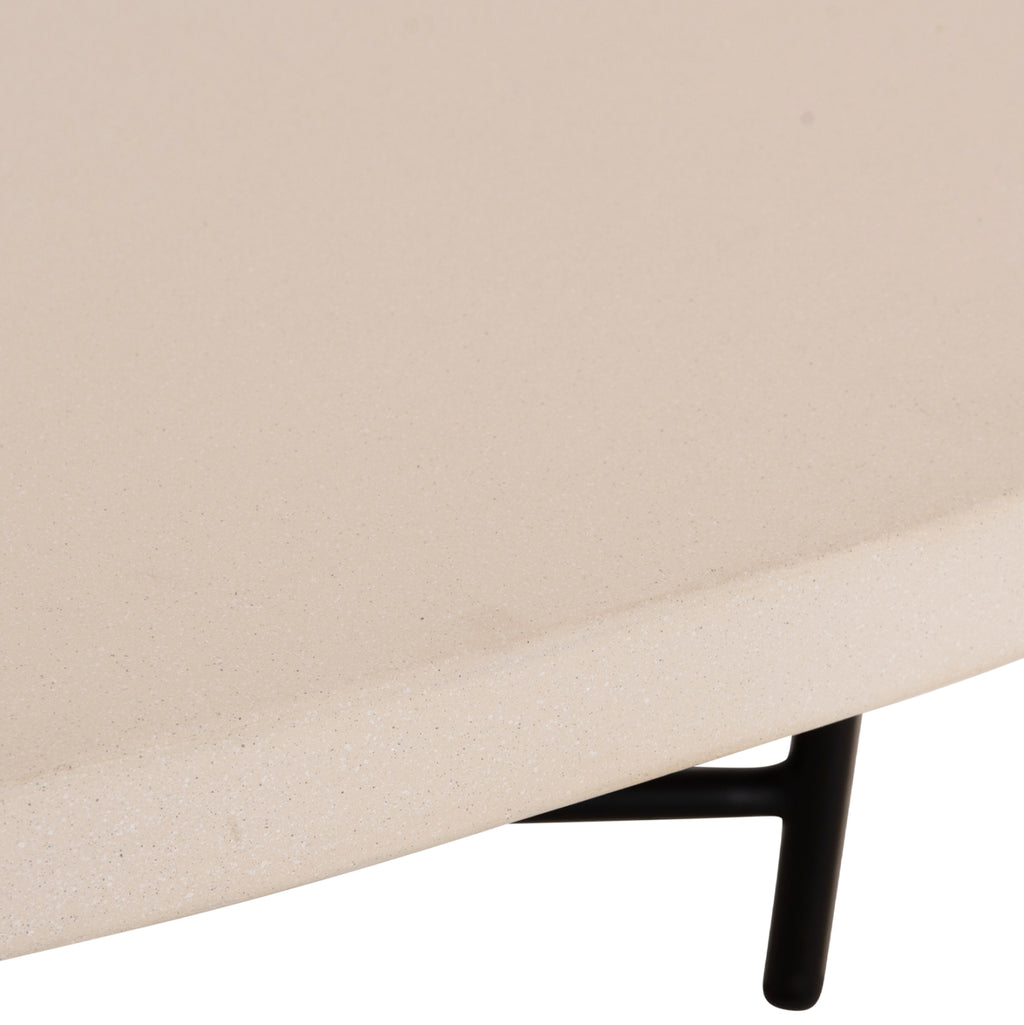 ΣΕΤ 2 ΤΡΑΠΕΖΑΚΙΑ ΣΑΛΟΝΙΟΥ IFFANS HM10733.02 FIBER CEMENT ΜΠΕΖ-ΠΟΔΙΑ ΜΕΤΑΛΛΙΚΑ