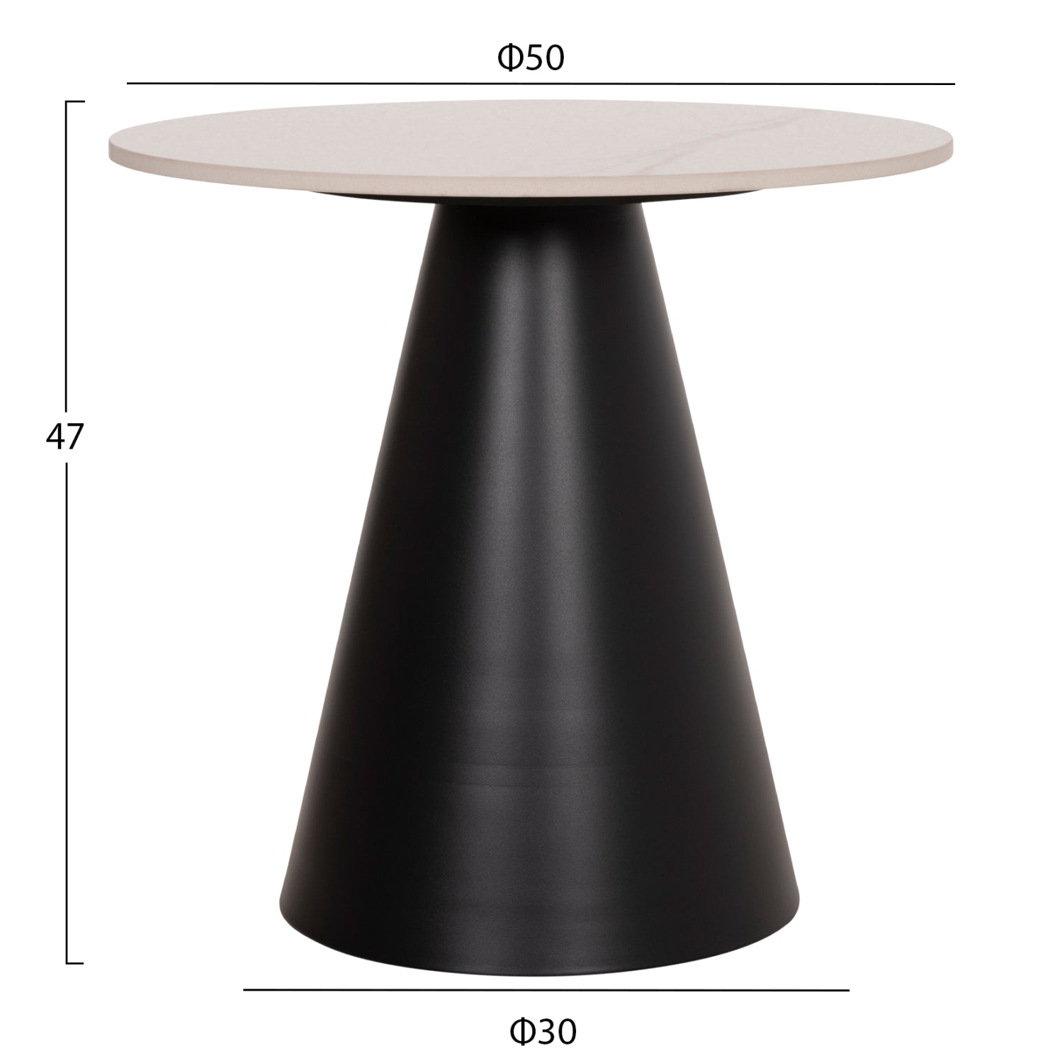 ΣΕΤ 2 ΤΡΑΠΕΖΙΑ ΣΑΛΟΝΙΟΥ RIDGE(X) HM18307.02 SINTERED STONE TOPS--ΒΑΣΕΙΣ ΜΑΥΡΕΣ Φ50 & Φ70