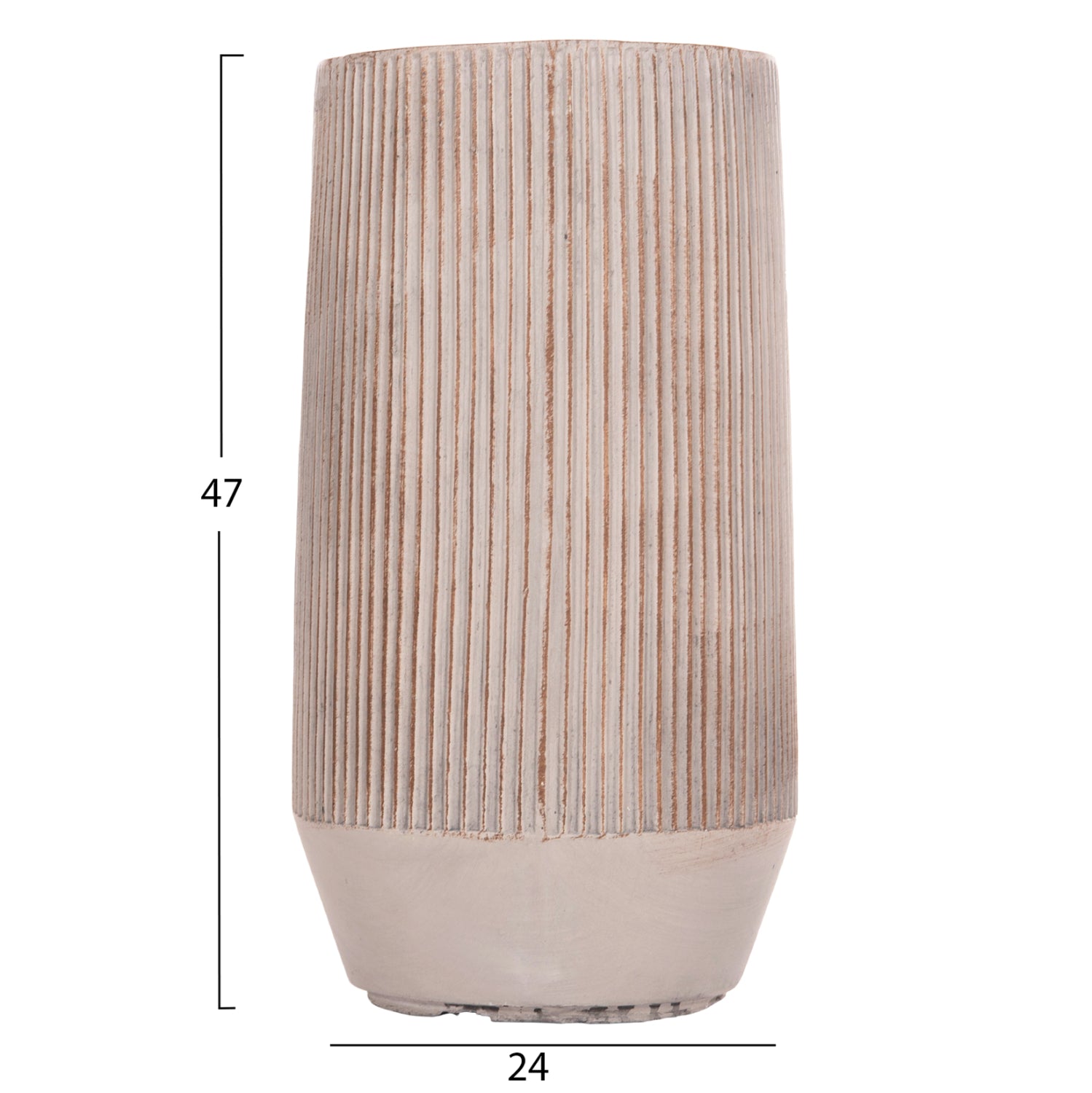 ΣΕΤ 2ΤΜΧ ΓΛΑΣΤΡΕΣ ΚΥΛΙΝΔΡΟΙ ΣΕΙΡΑ GARDENER HM4727 FIBERCLAY-ΧΡΩΜΑ CEMENT Φ35x64Υεκ