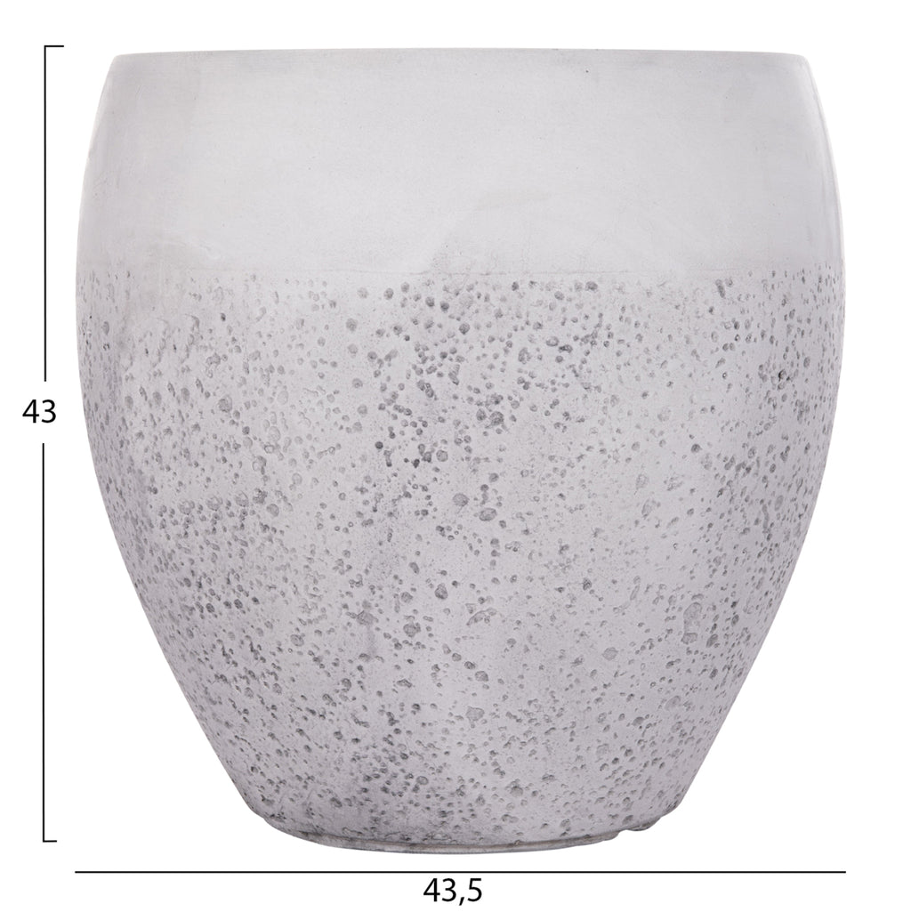 ΣΕΤ 3ΤΜΧ ΓΛΑΣΤΡΕΣ ΣΕΙΡΑ GARDENER HM4718 FIBERCLAY ΛΕΥΚΟ Φ55x54Υεκ