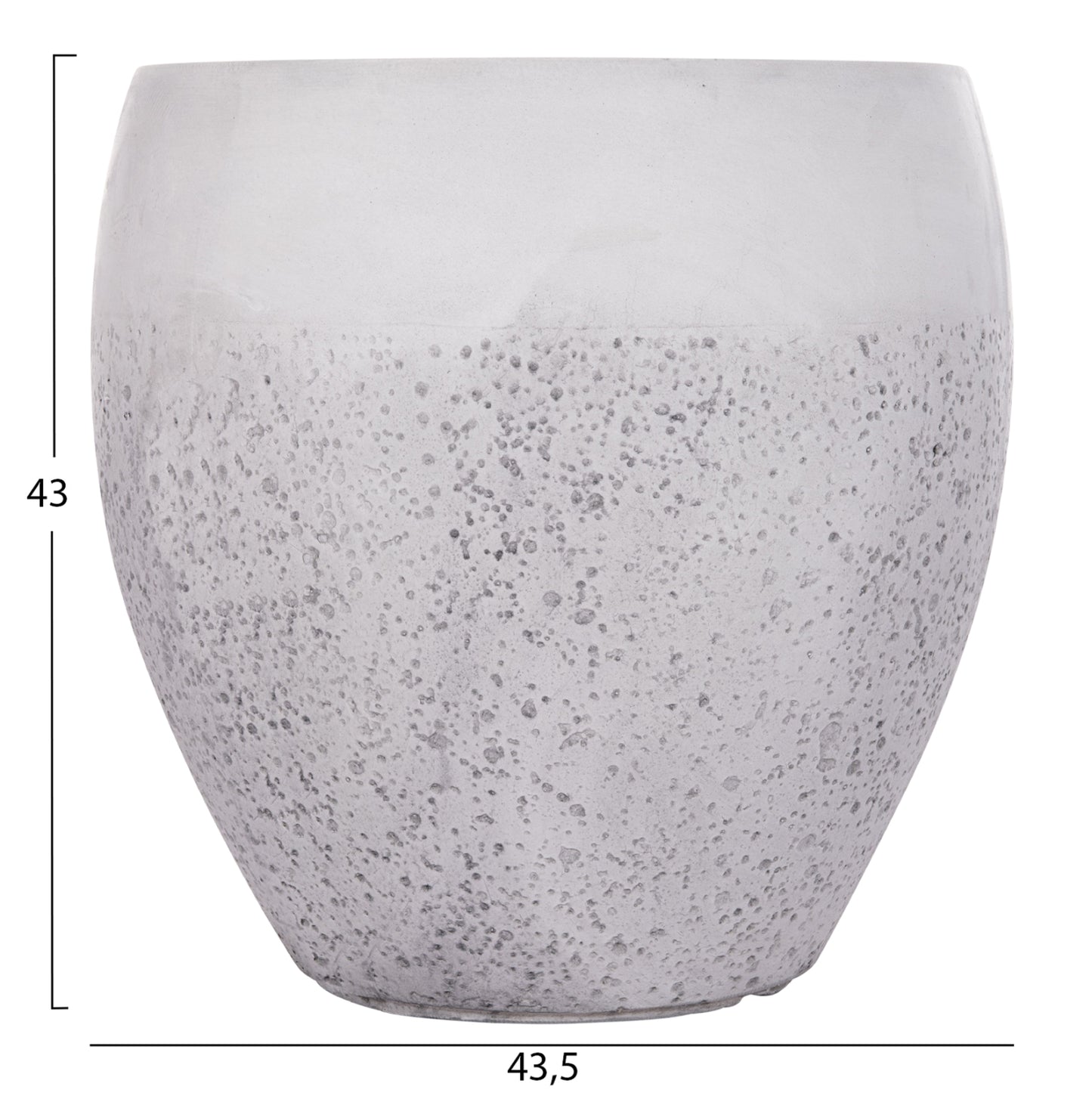 ΣΕΤ 3ΤΜΧ ΓΛΑΣΤΡΕΣ ΣΕΙΡΑ GARDENER HM4718 FIBERCLAY ΛΕΥΚΟ Φ55x54Υεκ