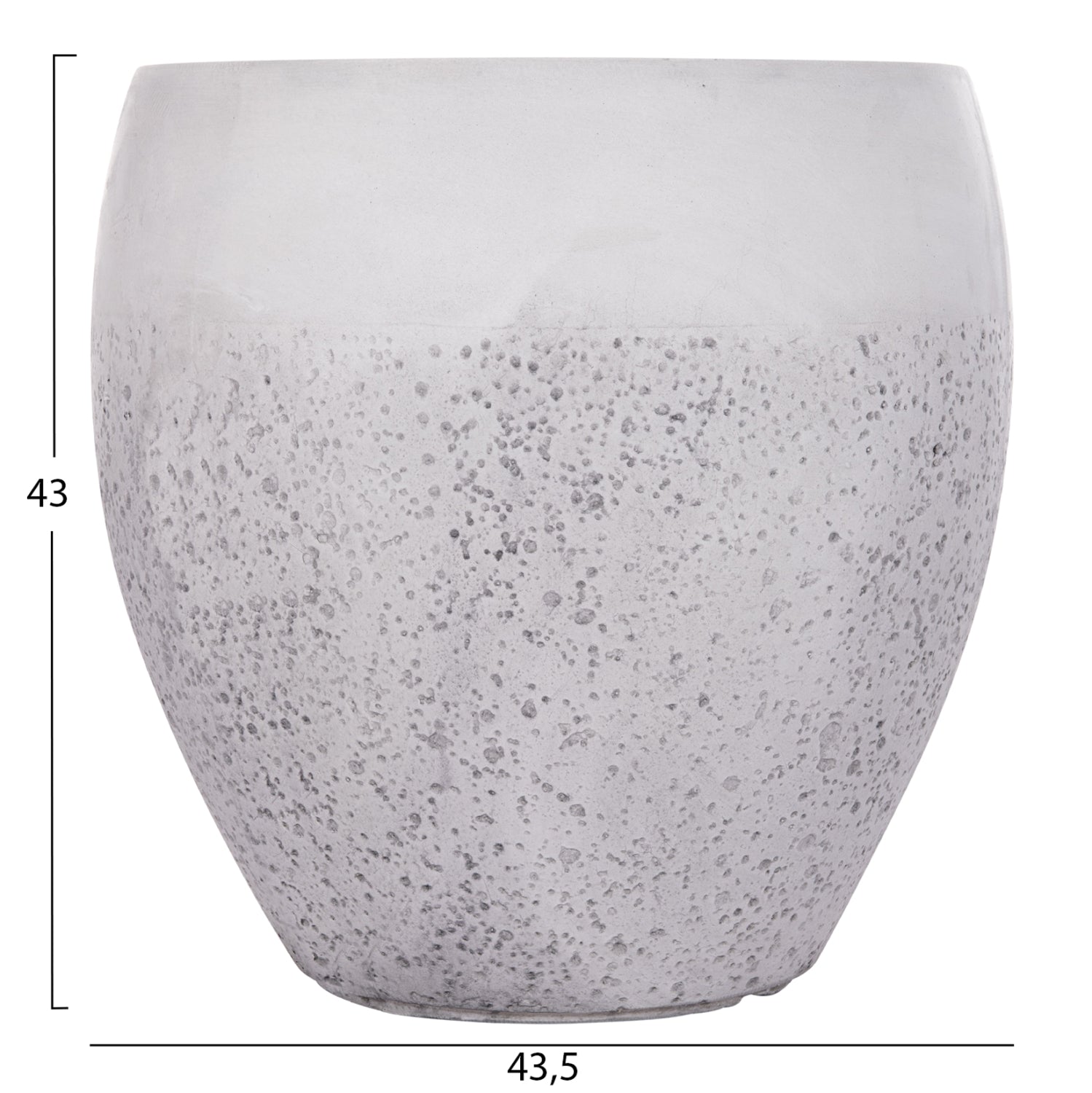 ΣΕΤ 3ΤΜΧ ΓΛΑΣΤΡΕΣ ΣΕΙΡΑ GARDENER HM4718 FIBERCLAY ΛΕΥΚΟ Φ55x54Υεκ