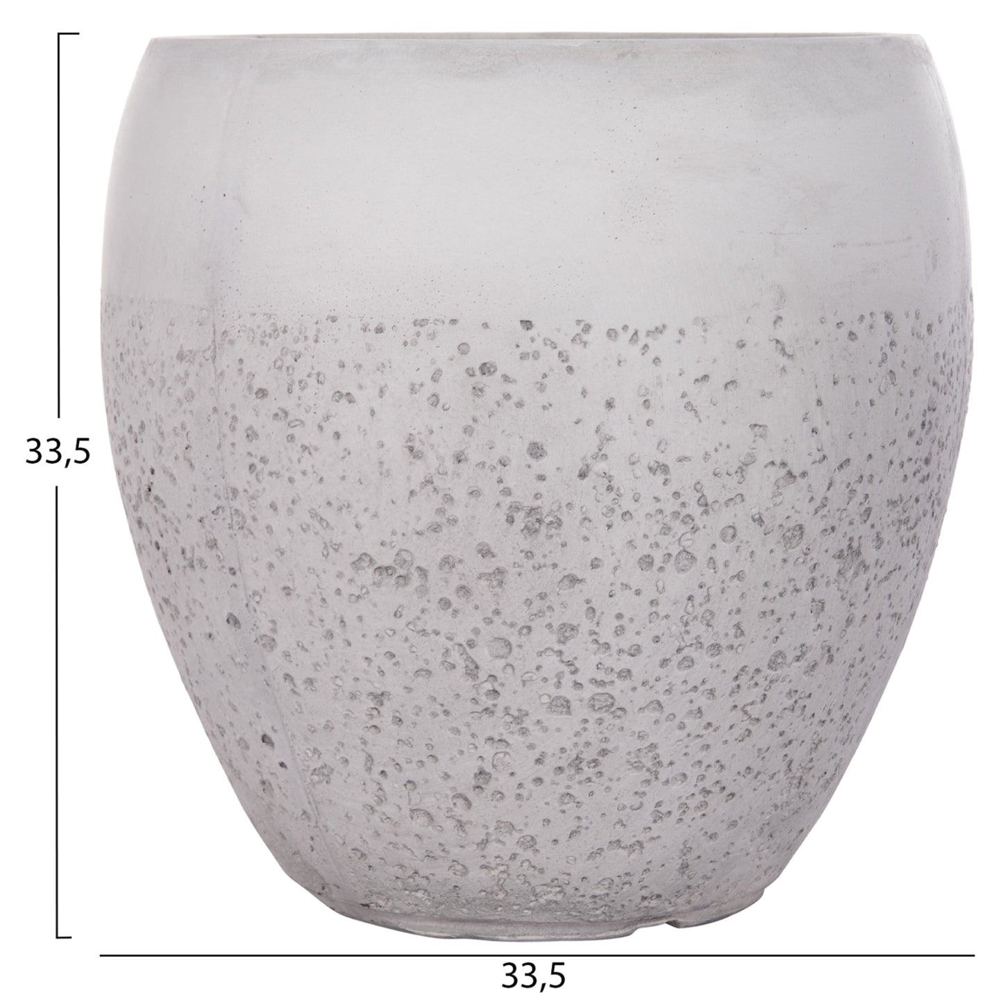 ΣΕΤ 3ΤΜΧ ΓΛΑΣΤΡΕΣ ΣΕΙΡΑ GARDENER HM4718 FIBERCLAY ΛΕΥΚΟ Φ55x54Υεκ