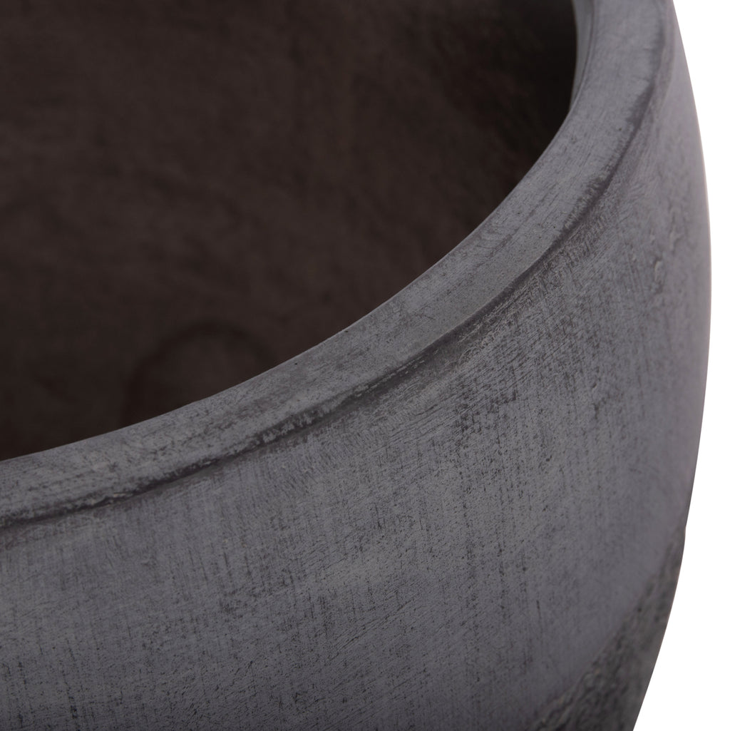 ΣΕΤ 3ΤΜΧ ΓΛΑΣΤΡΕΣ ΣΕΙΡΑ GARDENER HM4725 FIBERCLAY-ΣΕ ΣΚΟΥΡΟ CEMENT ΧΡΩΜΑ Φ55x54Υεκ