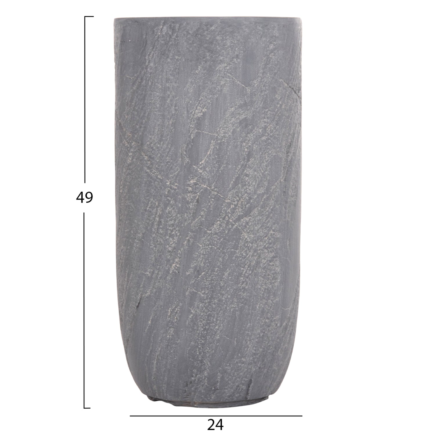 ΣΕΤ 3ΤΜΧ ΓΛΑΣΤΡΕΣ ΚΥΛΙΝΔΡΟΙ ΣΕΙΡΑ GARDENER HM4720 FIBERCLAY-ΧΡΩΜΑ CEMENT Φ44x79Υεκ