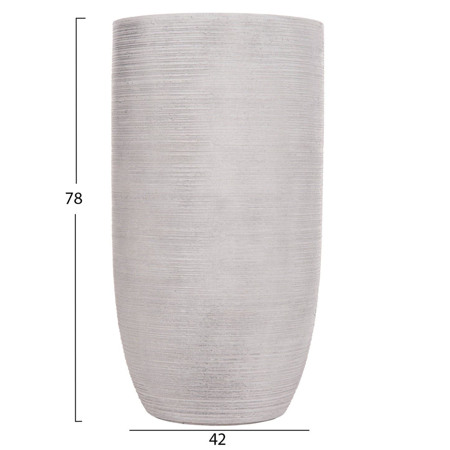 ΣΕΤ 3ΤΜΧ ΓΛΑΣΤΡΕΣ ΚΥΛΙΝΔΡΟΙ ΣΕΙΡΑ GARDENER HM4721 FIBERCLAY-ΧΡΩΜΑ CEMENT Φ42x78Υεκ
