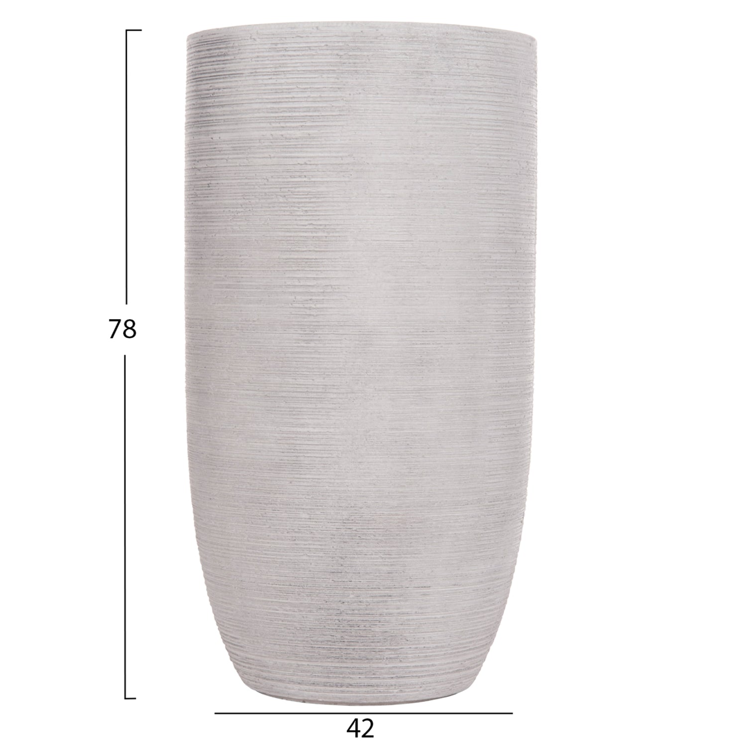 ΣΕΤ 3ΤΜΧ ΓΛΑΣΤΡΕΣ ΚΥΛΙΝΔΡΟΙ ΣΕΙΡΑ GARDENER HM4721 FIBERCLAY-ΧΡΩΜΑ CEMENT Φ42x78Υεκ