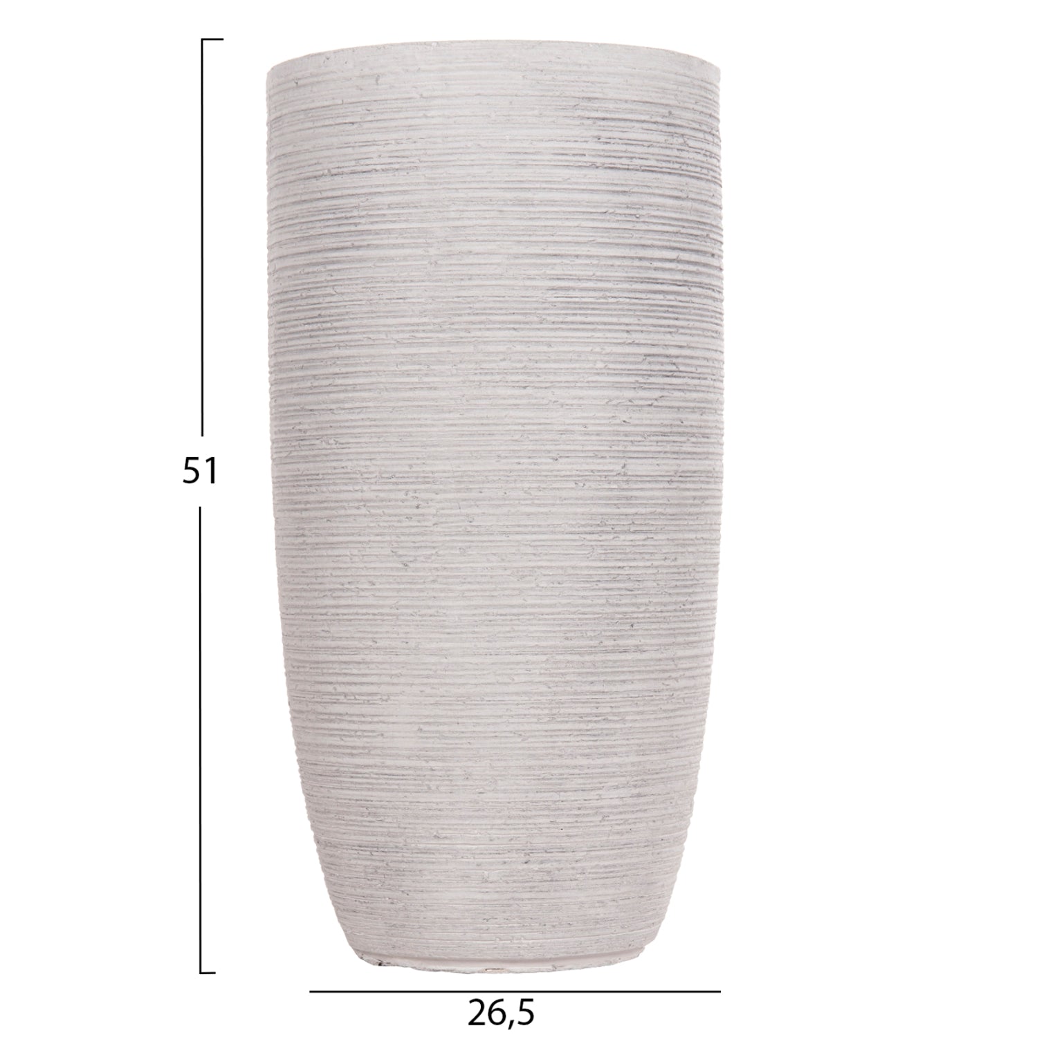 ΣΕΤ 3ΤΜΧ ΓΛΑΣΤΡΕΣ ΚΥΛΙΝΔΡΟΙ ΣΕΙΡΑ GARDENER HM4721 FIBERCLAY-ΧΡΩΜΑ CEMENT Φ42x78Υεκ