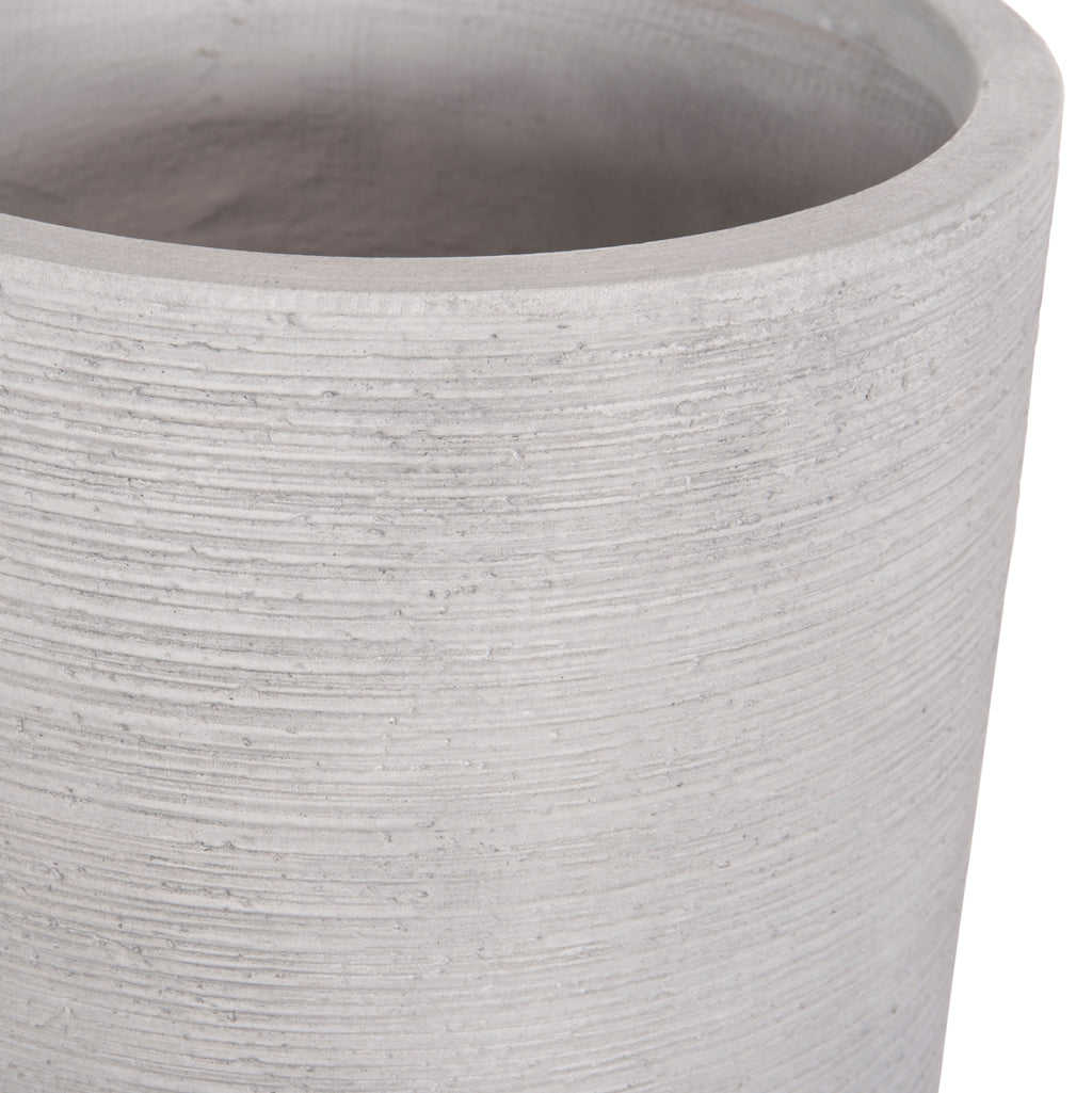 ΣΕΤ 3ΤΜΧ ΓΛΑΣΤΡΕΣ ΚΥΛΙΝΔΡΟΙ ΣΕΙΡΑ GARDENER HM4721 FIBERCLAY-ΧΡΩΜΑ CEMENT Φ42x78Υεκ