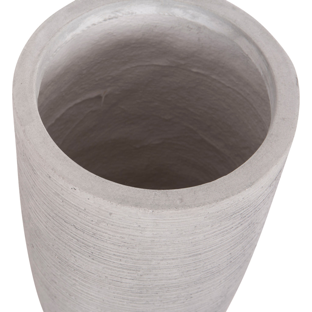 ΣΕΤ 3ΤΜΧ ΓΛΑΣΤΡΕΣ ΚΥΛΙΝΔΡΟΙ ΣΕΙΡΑ GARDENER HM4721 FIBERCLAY-ΧΡΩΜΑ CEMENT Φ42x78Υεκ
