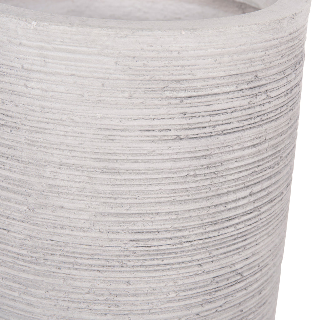 ΣΕΤ 3ΤΜΧ ΓΛΑΣΤΡΕΣ ΚΥΛΙΝΔΡΟΙ ΣΕΙΡΑ GARDENER HM4721 FIBERCLAY-ΧΡΩΜΑ CEMENT Φ42x78Υεκ