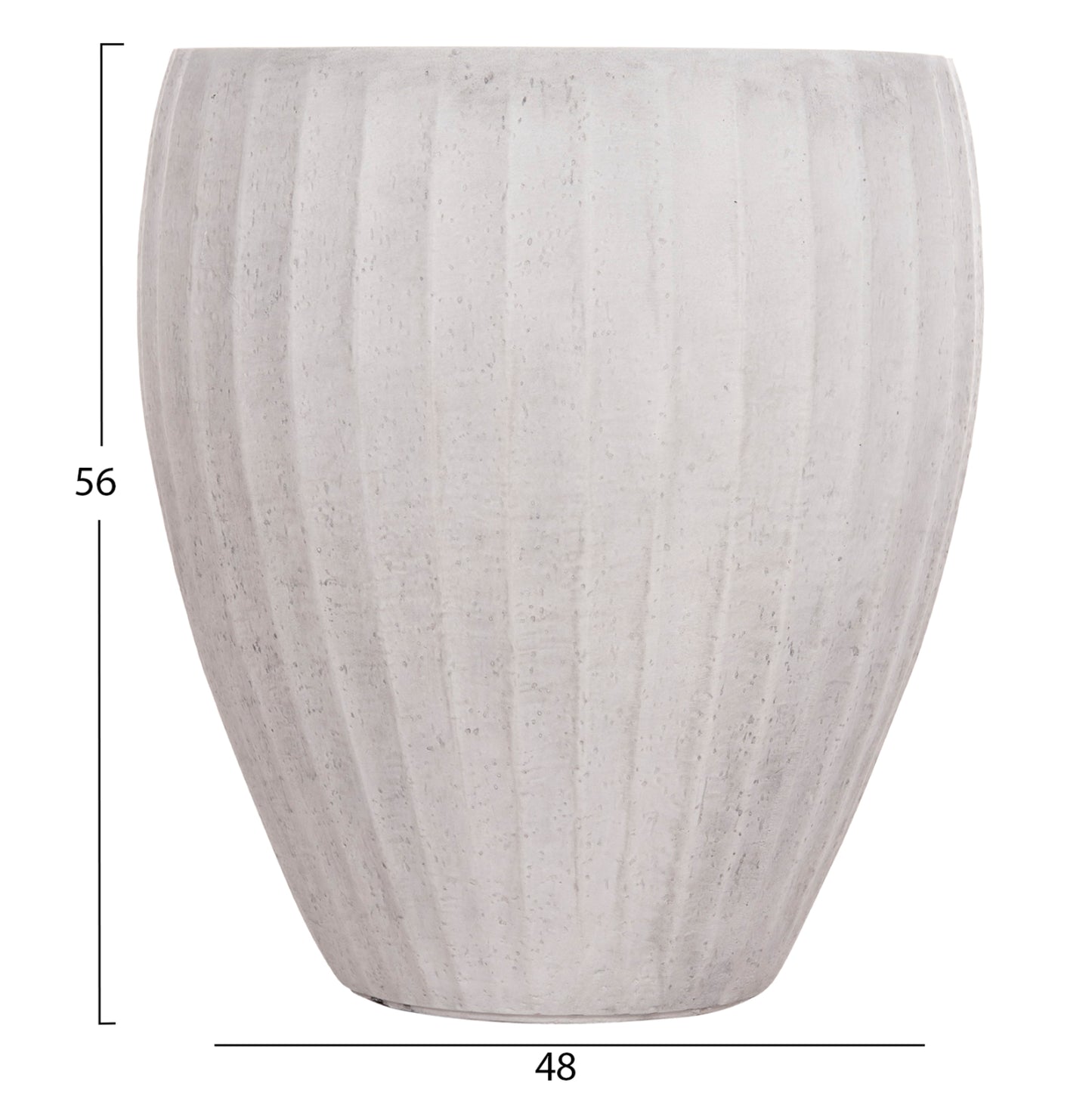 ΣΕΤ 3ΤΜΧ ΓΛΑΣΤΡΕΣ ΣΤΡΟΓΓΥΛΕΣ ΣΕΙΡΑ GARDENER HM4728 FIBERCLAY-ΧΡΩΜΑ CEMENT Φ48x56Υεκ