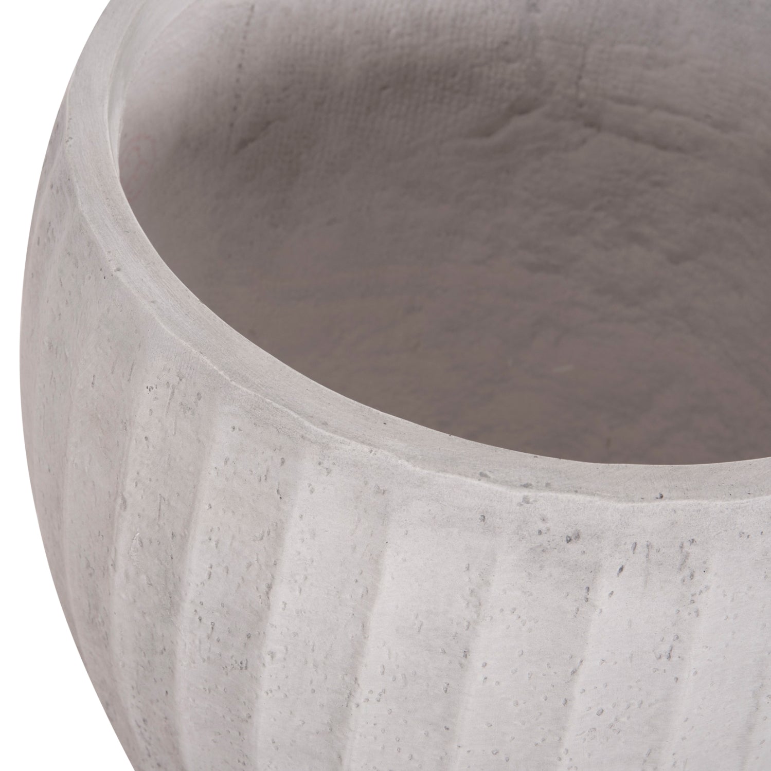 ΣΕΤ 3ΤΜΧ ΓΛΑΣΤΡΕΣ ΣΤΡΟΓΓΥΛΕΣ ΣΕΙΡΑ GARDENER HM4728 FIBERCLAY-ΧΡΩΜΑ CEMENT Φ48x56Υεκ