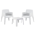 ΣΕΤ 3ΤΜΧ ΠΟΛΥΠΡΟΠΥΛΕΝΙΟΥ SLEEK HM21267.01 ΤΡΑΠΕΖΑΚΙ & 2 ΠΟΛΥΘΡΟΝΕΣ-ΛΕΥΚΟ
